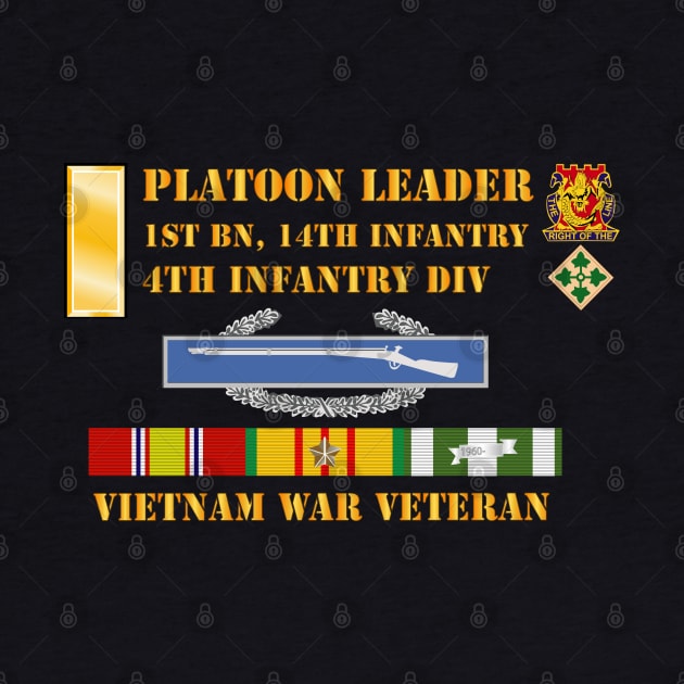 1st Bn 14th Inf - 4th ID - 2nd LT Plt Leader - Vietnam Vet by twix123844